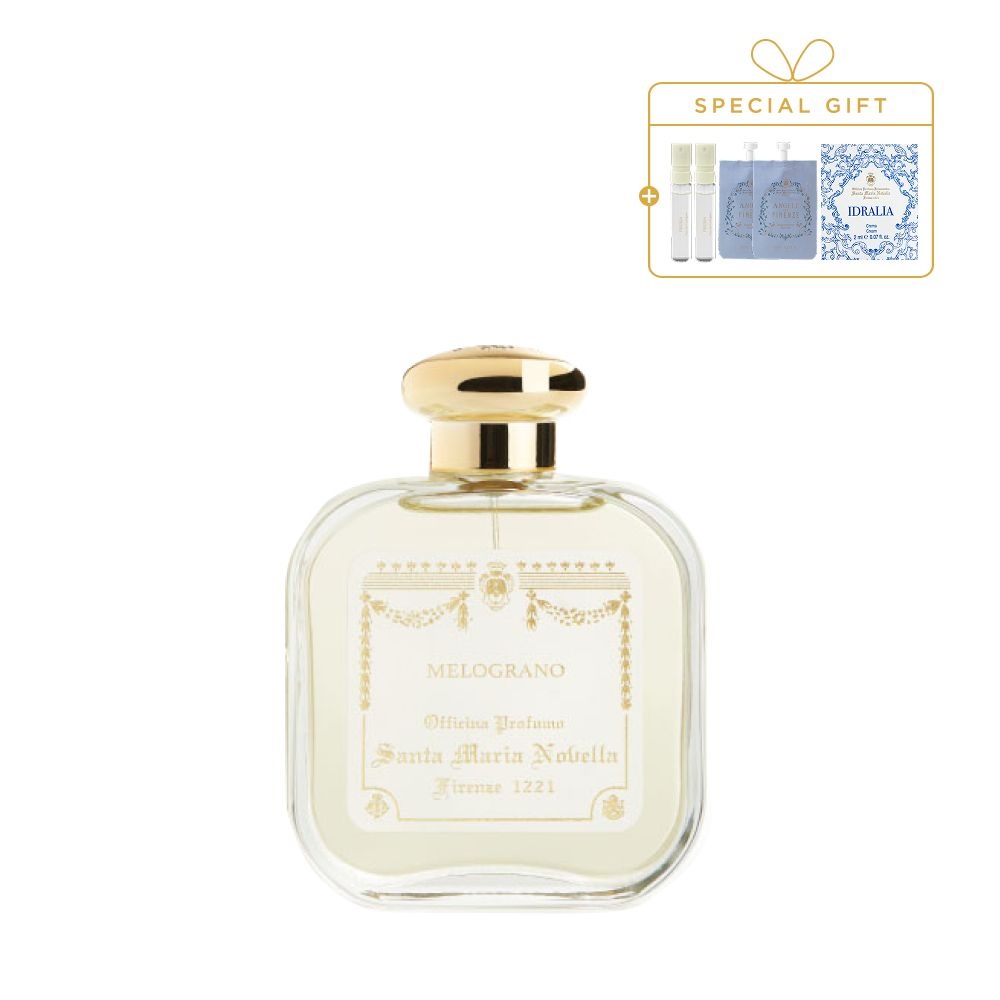 [롯데백화점] 산타마리아노벨라 멜로그라노 오드코롱 100ml (+ 오드코롱2ml 2종+바디8ml 2종+이드랄리아 크림2ml)