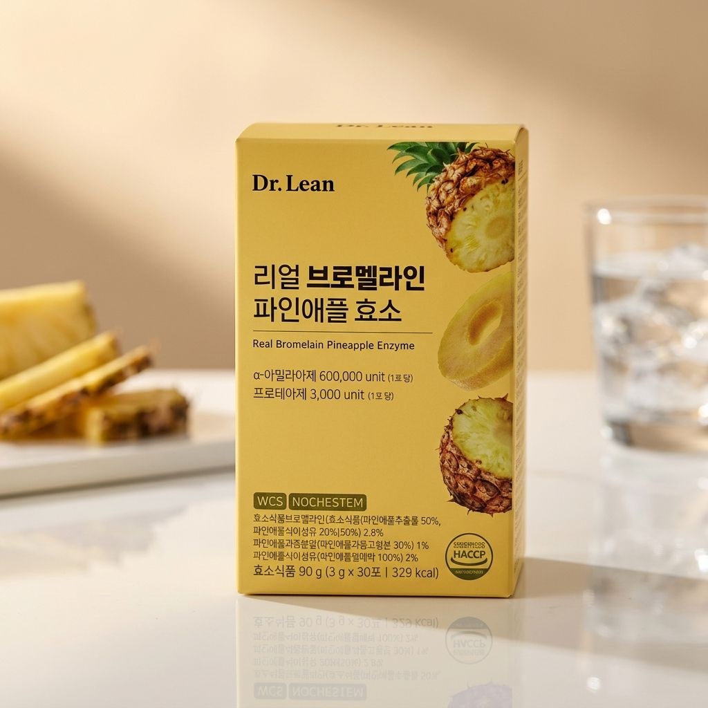 닥터린 리얼 브로멜라인 파인애플효소 30포 1박스