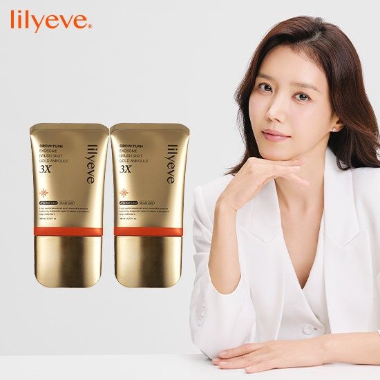 릴리이브 [릴리이브] 그로우턴 엑소좀 브러쉬 샷 골드 앰플 3X 특대용량(140ml) 2개