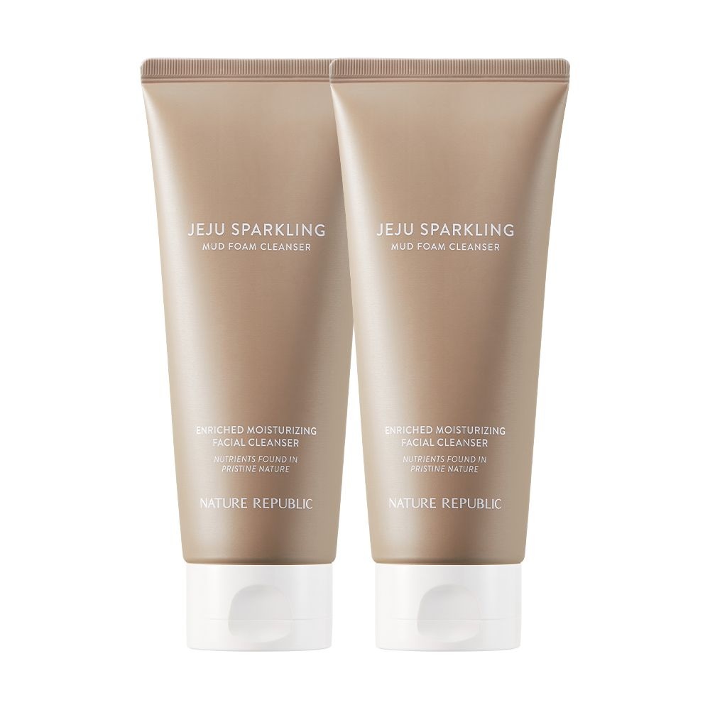 모공 노폐물 네이처리퍼블릭 제주 탄산 머드 폼클렌징 150ml, 2개