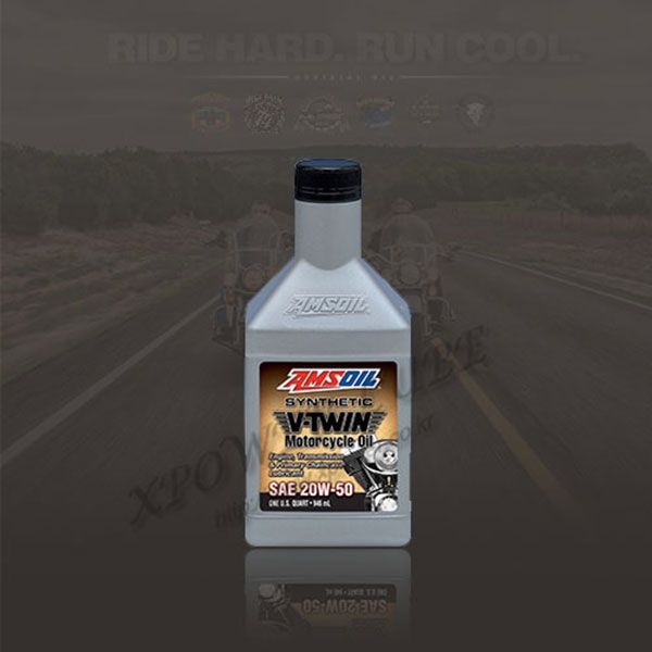 AMSOIL 20W50 Synthetic V-Twin Motorcycle Oil 암스오일 20W50 브이트윈 모터사이클 오일