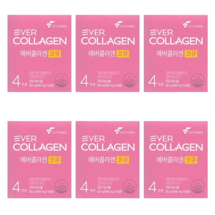 [뉴트리]  에버콜라겐 코큐 600mg x 84정 6개 -SDL-