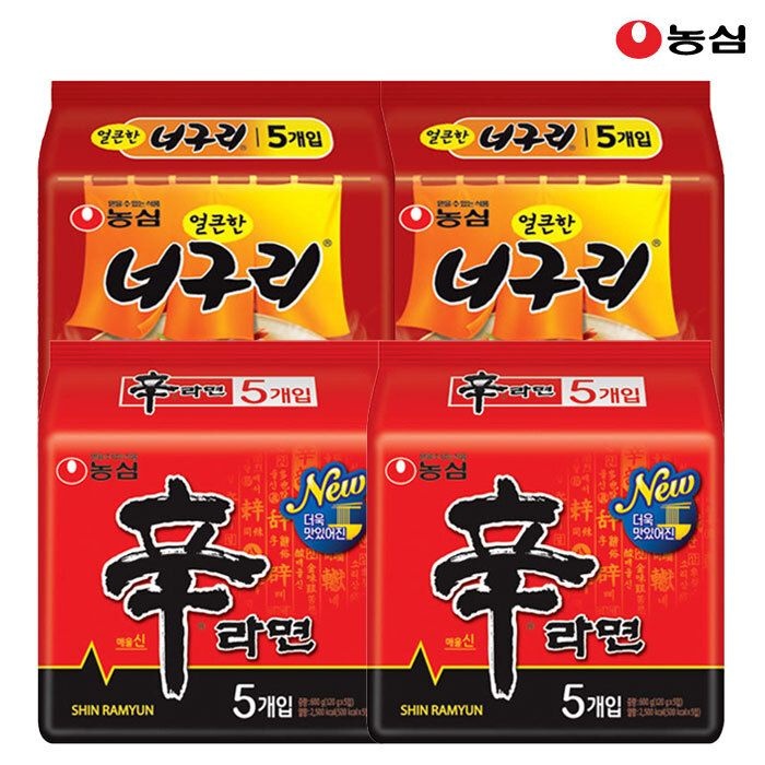 농심 봉지라면 혼합 20봉(신라면10봉+너구리10봉)