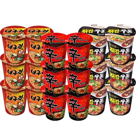 농심 컵라면 혼합 18개(신라면6개+튀김우동6개+너구리6개)