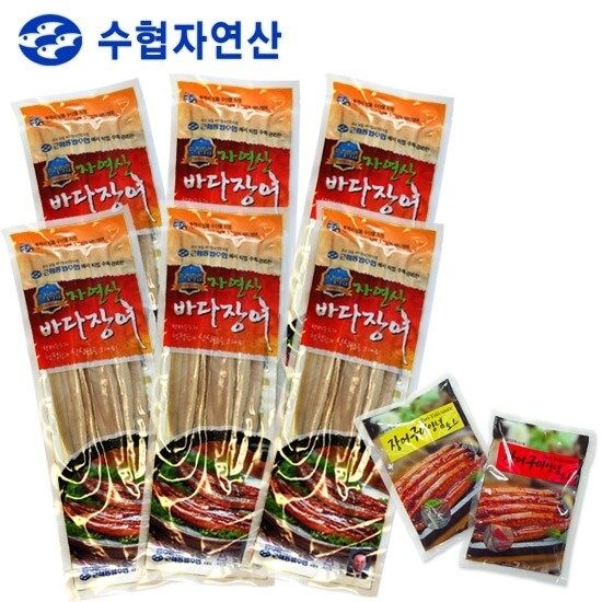 [근해통발수협] 프리미엄 자연산 바다장어 260g(5미) x 6팩/ 소스(매운맛4,순...