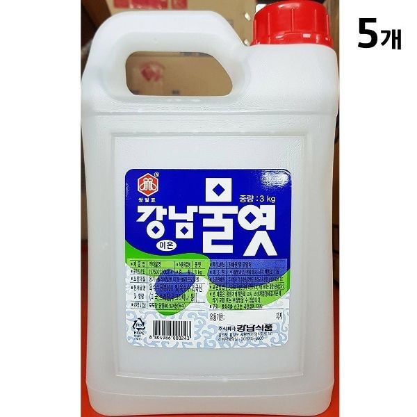 강남 이온물엿 3Kg X5