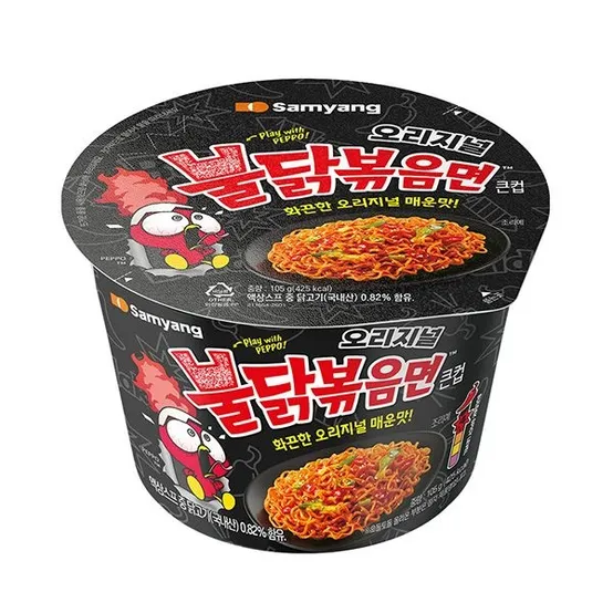 큰컵라면 삼양 불닭볶음면 105g 16개
