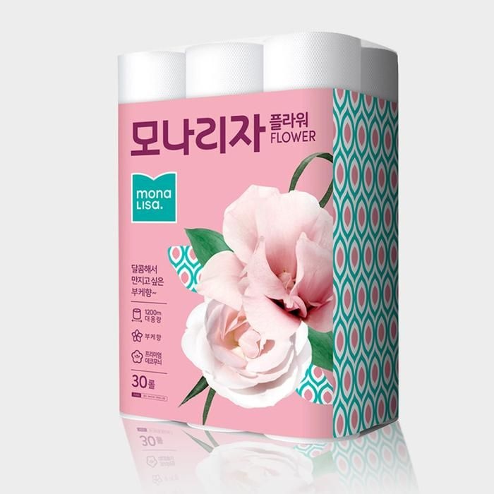 [모나리자] 플라워 2겹 40m 30롤 화장지 휴지 두루마리_SH