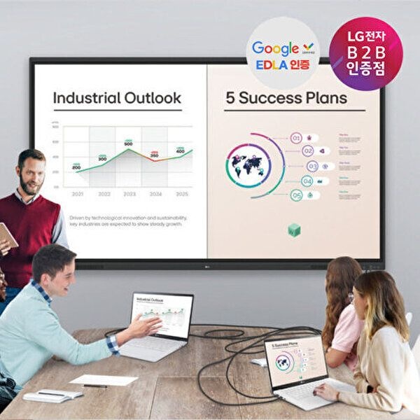 LG전자 [LG전자]LG 75인치 전자칠판 75TR3DQ 안드로이드 스마트보드 벽걸이고정형