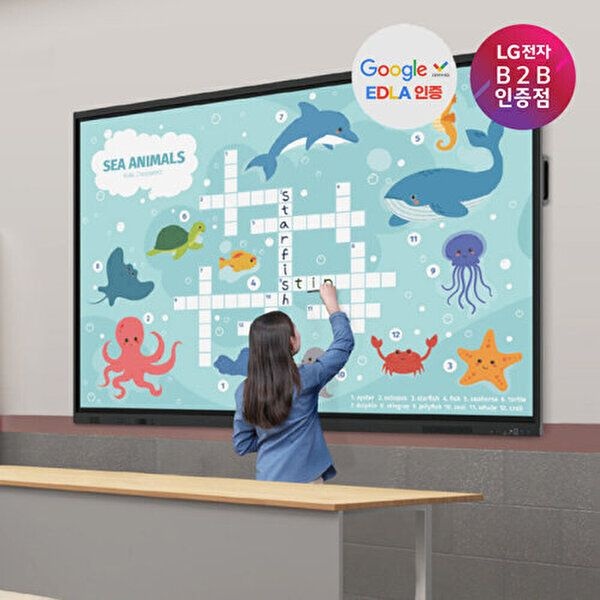 LG전자 [LG전자]LG 65인치 전자칠판 65TR3DQ 안드로이드 스마트보드 [수도권설치]이동형스탠드(CA-86)