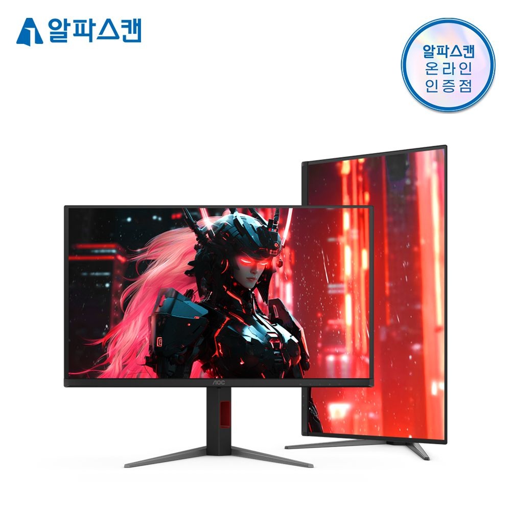 알파스캔 AOC Q27G4ZD 게이밍 OLED 280Hz QHD 프리싱크 HDR 무결점 모니터