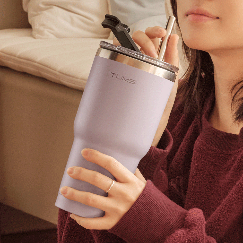 텀스 [품절대란][1&1]텀스 더 뉴 메가 진공 스텐텀블러 900ml