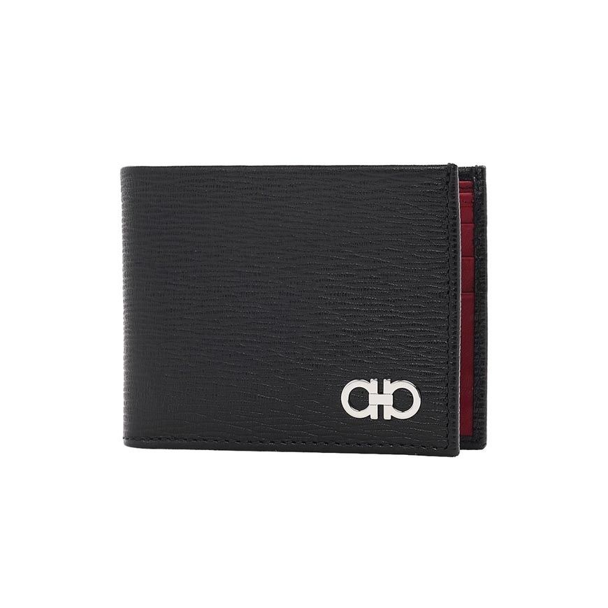 [라벨루쏘] SS26 남성 간치니 반지갑 66 A064 NERO RED 0685978