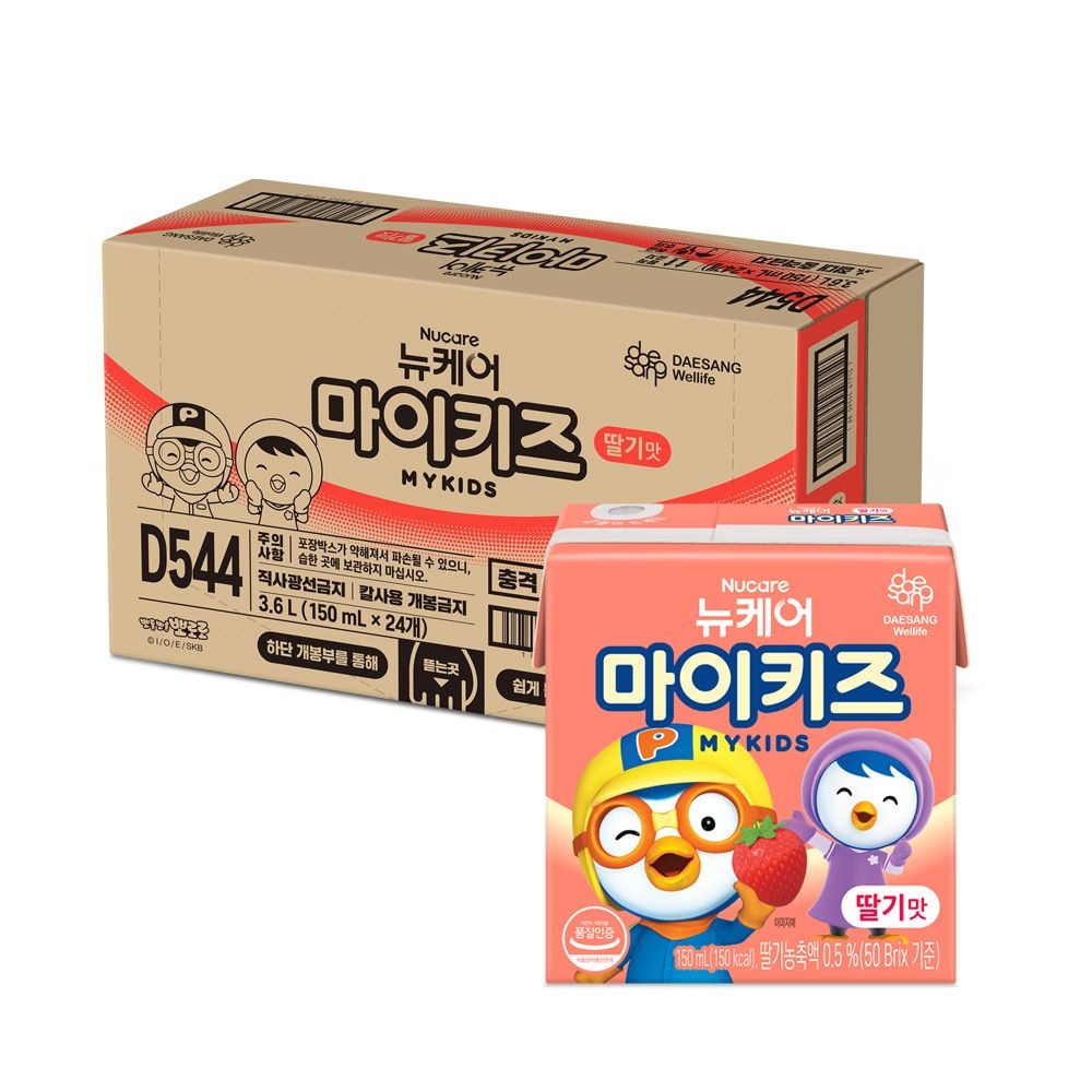 [롯데백화점] 웰라이프 [대상웰라이프] 뉴케어 마이키즈 딸기 (150mlx24팩)