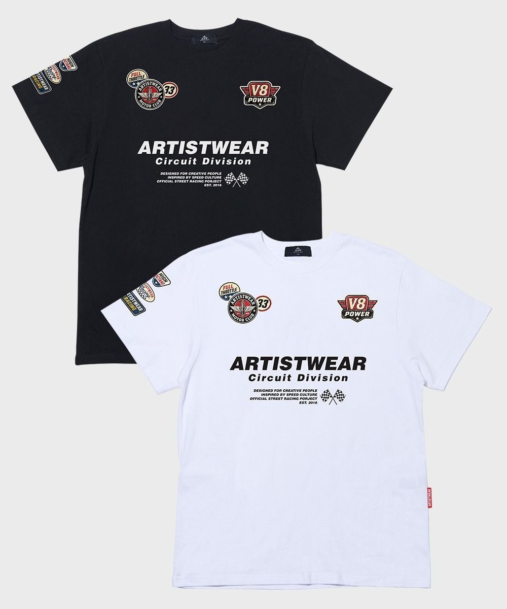 아티스트웨어 아티스트웨어 [ATW] 서킷 디비전 반팔티 - 2COLOR 6850311 AT2GH-S4TS601