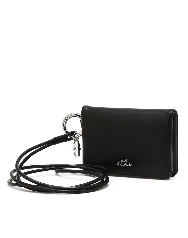 아떼 바네사브루노 액세서리 [26SS] [선물추천] [DEUX] 블랙 램스킨 2단반  카드지갑 AAHO6E589BK