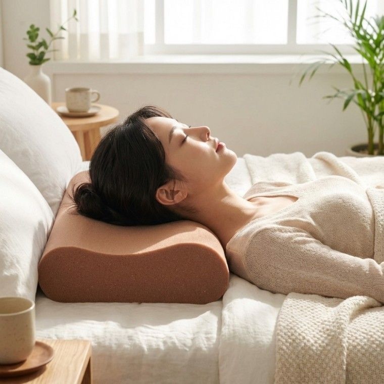 메모리폼 베개 경추베개 일자목베개 목베개 거북목베개 숙면베개 충전재J7