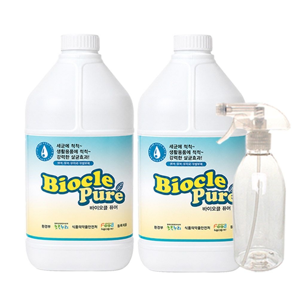 바이오클퓨어 바이오클 퓨어 4리터x2개 (빈용기500ml)