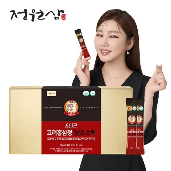 [공식] 6년근 고려홍삼정 365스틱 50포 1박스 홍삼스틱 명절선물 부모님선물