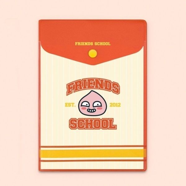 [하프클럽]카카오프렌즈 스쿨테마 컬러 멀티포켓노트 어피치 170x240mm 스쿨노트 (1개입)