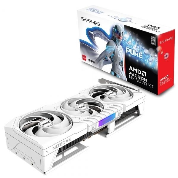 SAPPHIRE 라데온 RX 9070 XT PURE OC D6 16GB