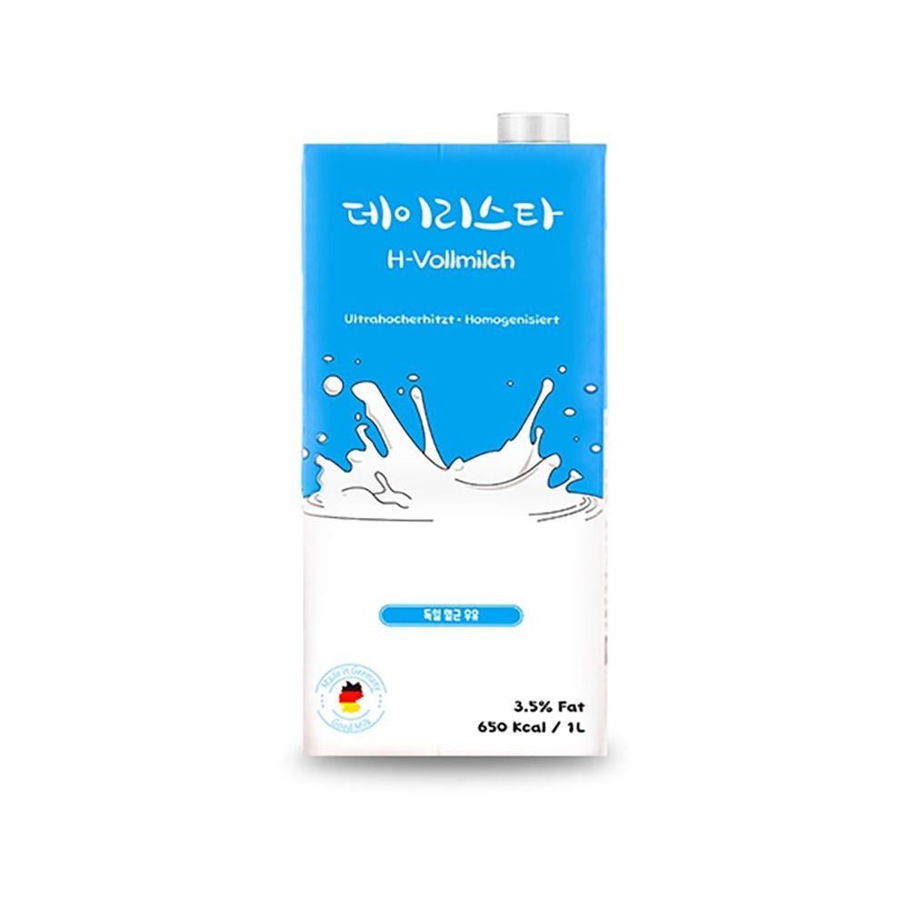 데일리스타 밀쉬 멸균우유(캡형) 1000ml 1박스 12개