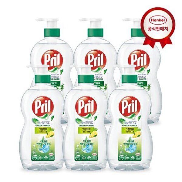 헨켈 [헨켈]주방세제 프릴 그린파워 700ml(용기) 6개