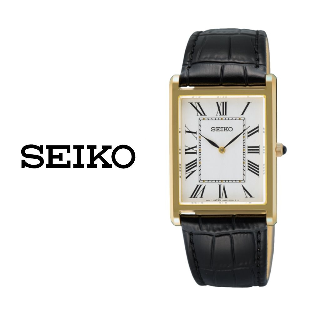 세이코 SEIKO 세르띠에 클래식 사각 남자 여자 가죽시계 패션시계 SWR104