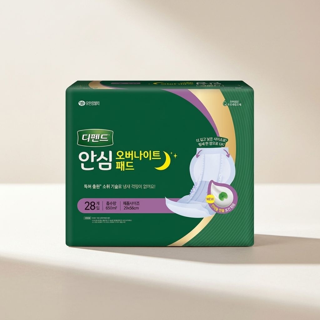 디펜드 오버나이트 안심 야간용 패드 28매 X 6