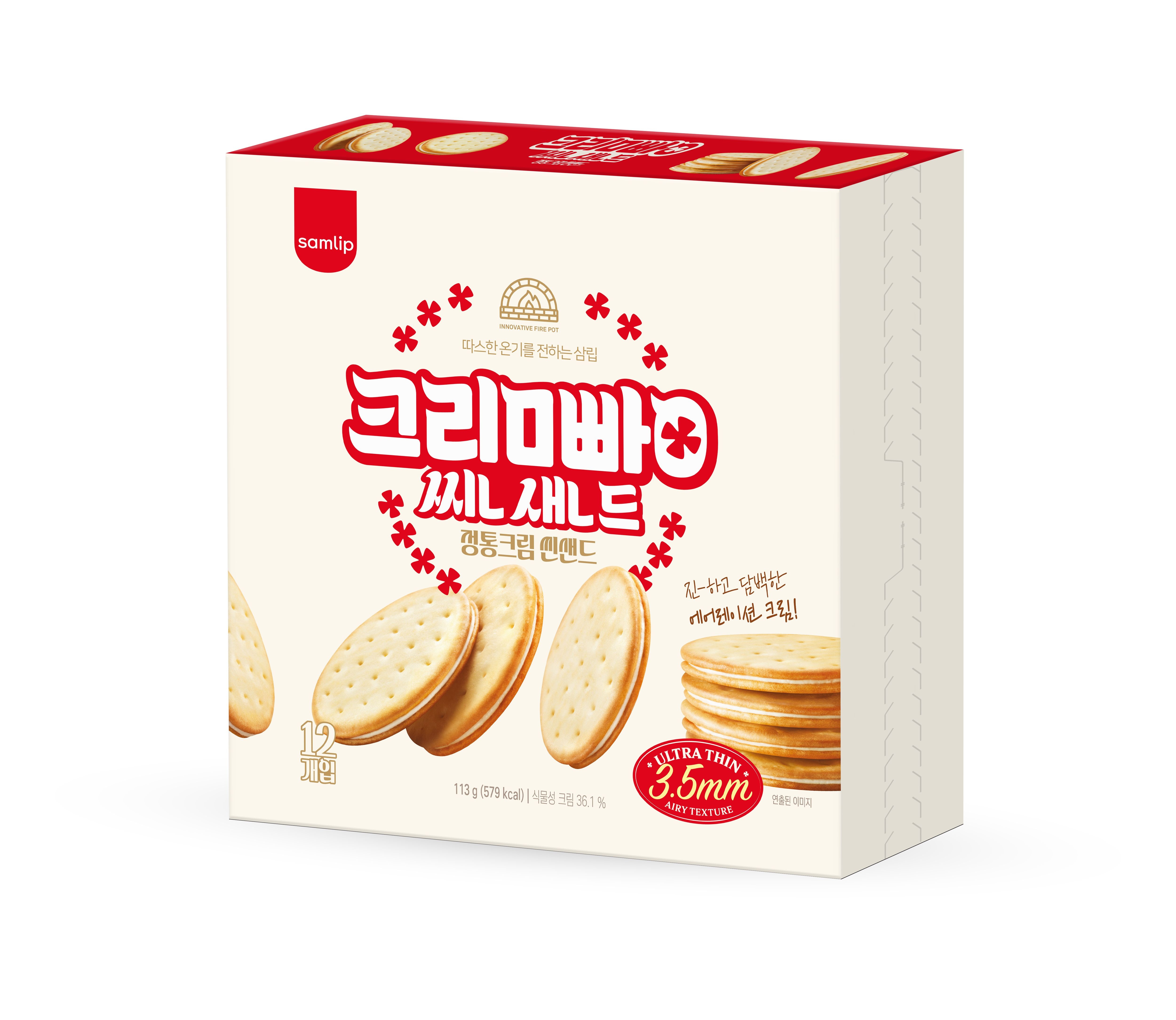 삼립 정통 크림빵 씬샌드 36개입 (12개입3박스)