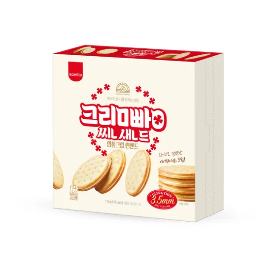 삼립 정통 크림빵 씬샌드 36개입 (12개입*3박스)