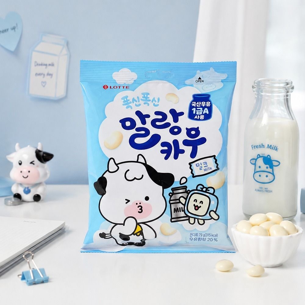 폭신폭신 말랑카우 밀크 츄잉캔디 158g x 8개