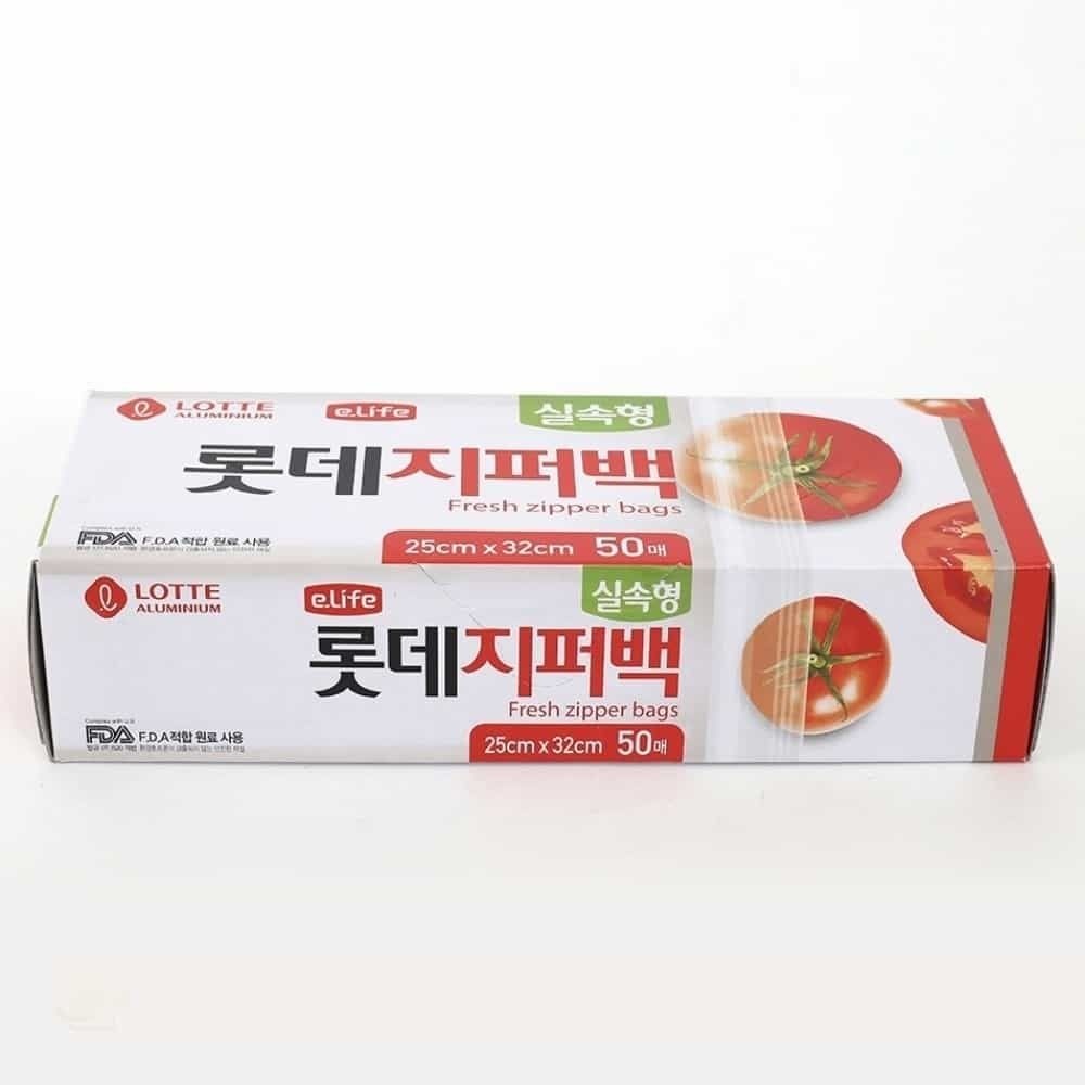 [오늘출발] ASSHOP 25X32CM 실속형 지퍼백 50매입 간식포장