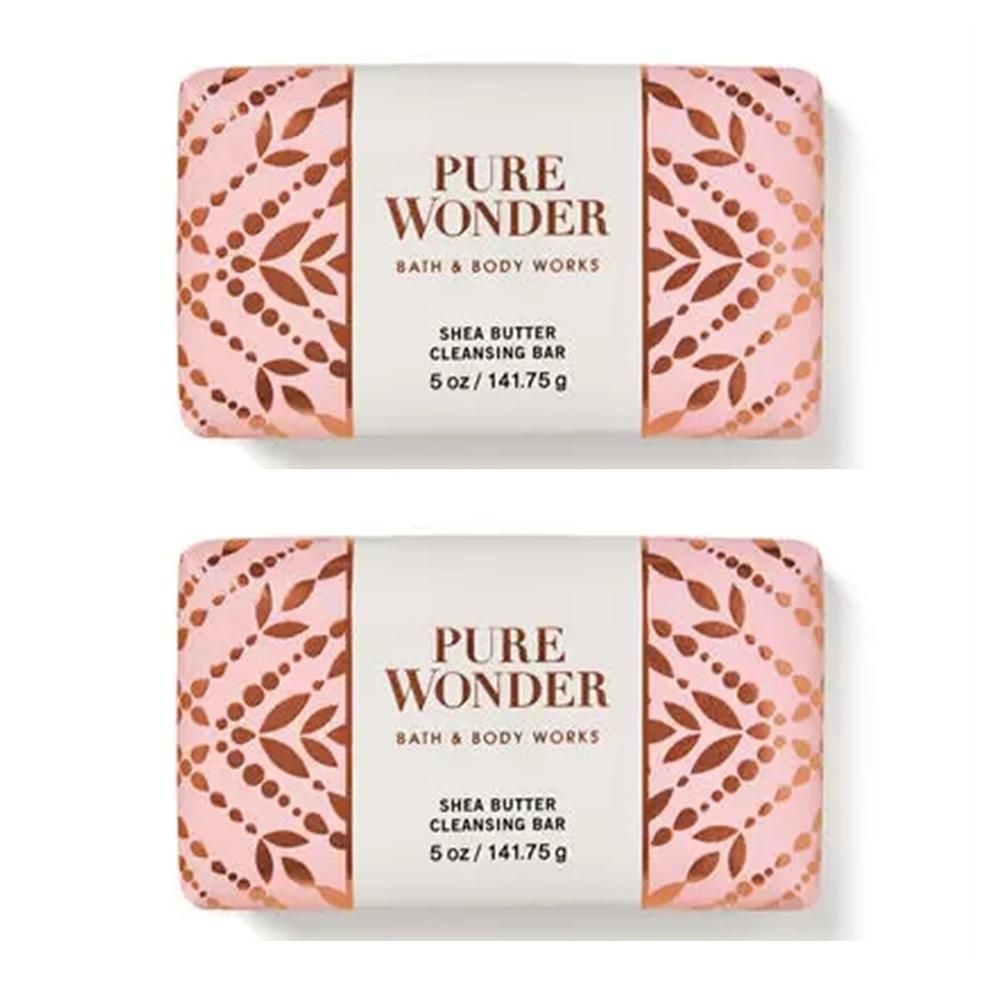 [해외] BBW 배쓰앤바디웍스 퓨어 원더 클렌징 바 142g 2팩 bath and body works PURE WONDER Shea Butter Cleansing Bar