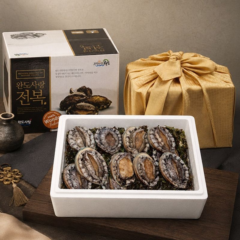자연맛남 [산지직송] 완도사랑 청정해역 참전복 선물세트 1.5kg (kg당20-22미)
