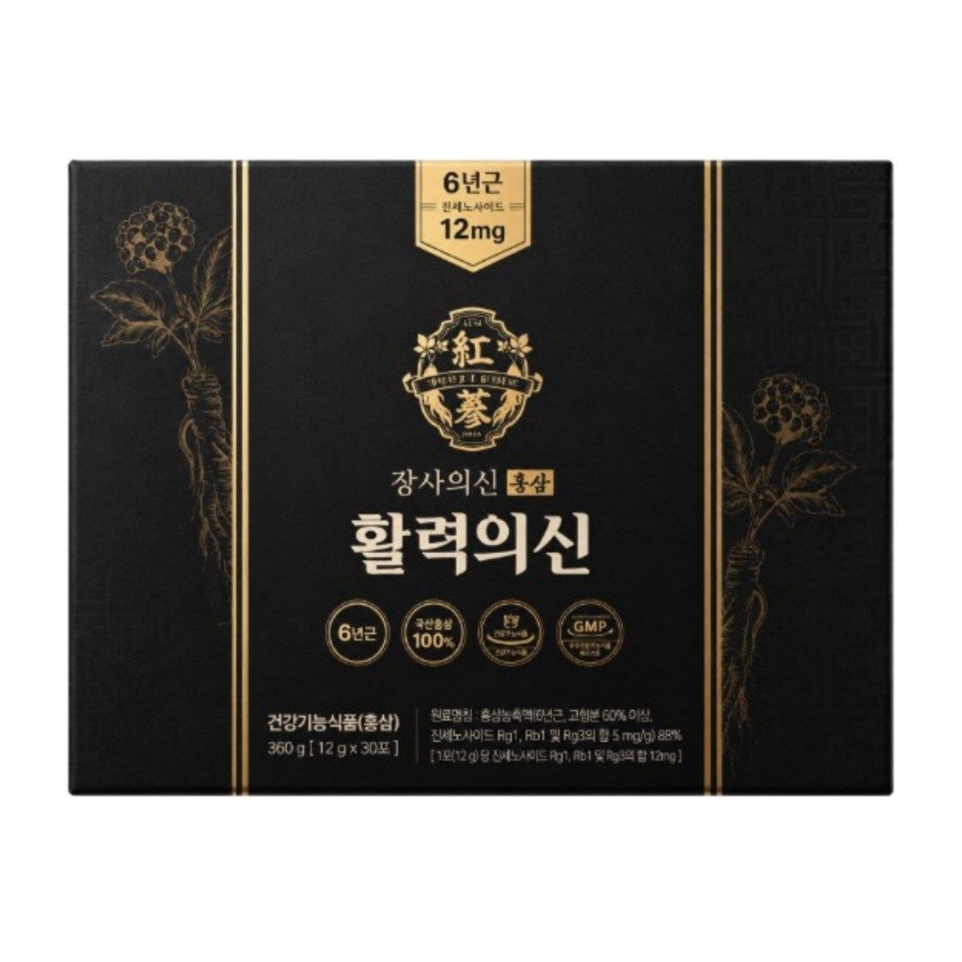 홍삼 진액 스틱 농축액 고함량 진세노사이드 활력의신