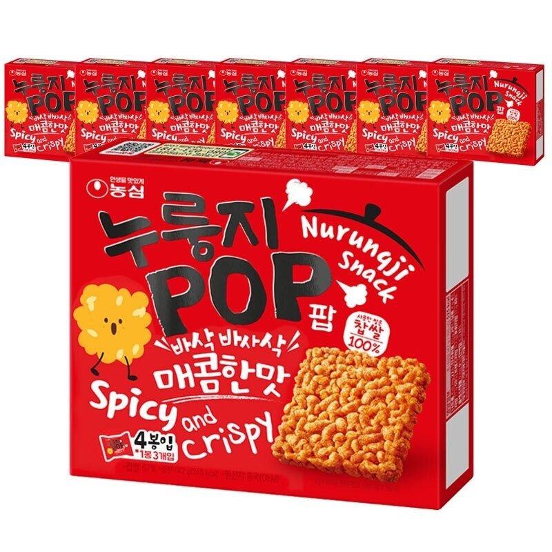 농심 누룽지팝 매콤한맛 142g x 8개