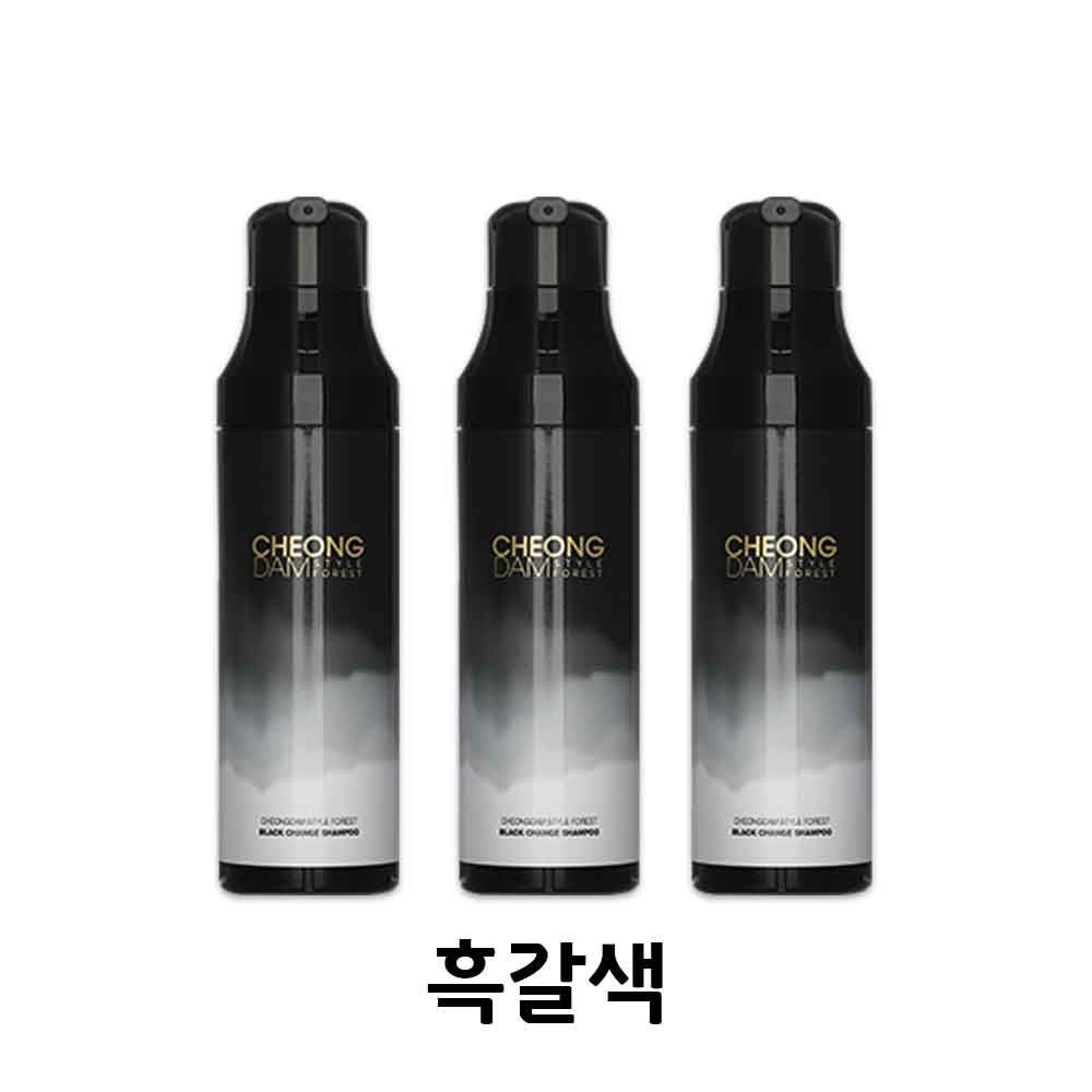청담스타일 포레스트 블랙체인지 염색샴푸 흑갈색 3개