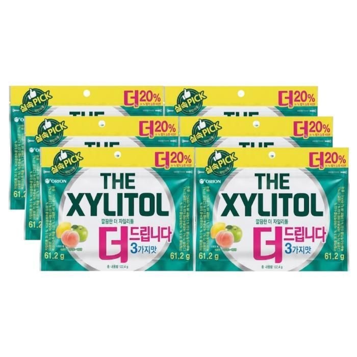 오리온 더 자일리톨 껌 리필 122g x 6개