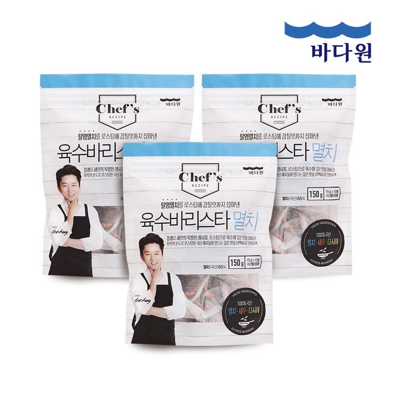 [바다원]육수바리스타멸치 천연다시팩 150g x 3봉