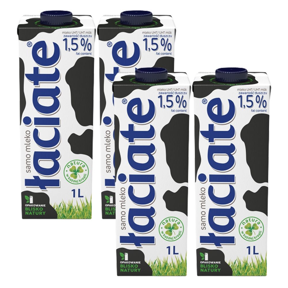 와치아테 수입멸균우유 저지방 1.5% 1000ml, 4입