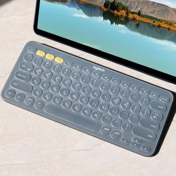 키스킨 투명 키보드 덮개 로지텍 K380 S 호환 실리콘 커버