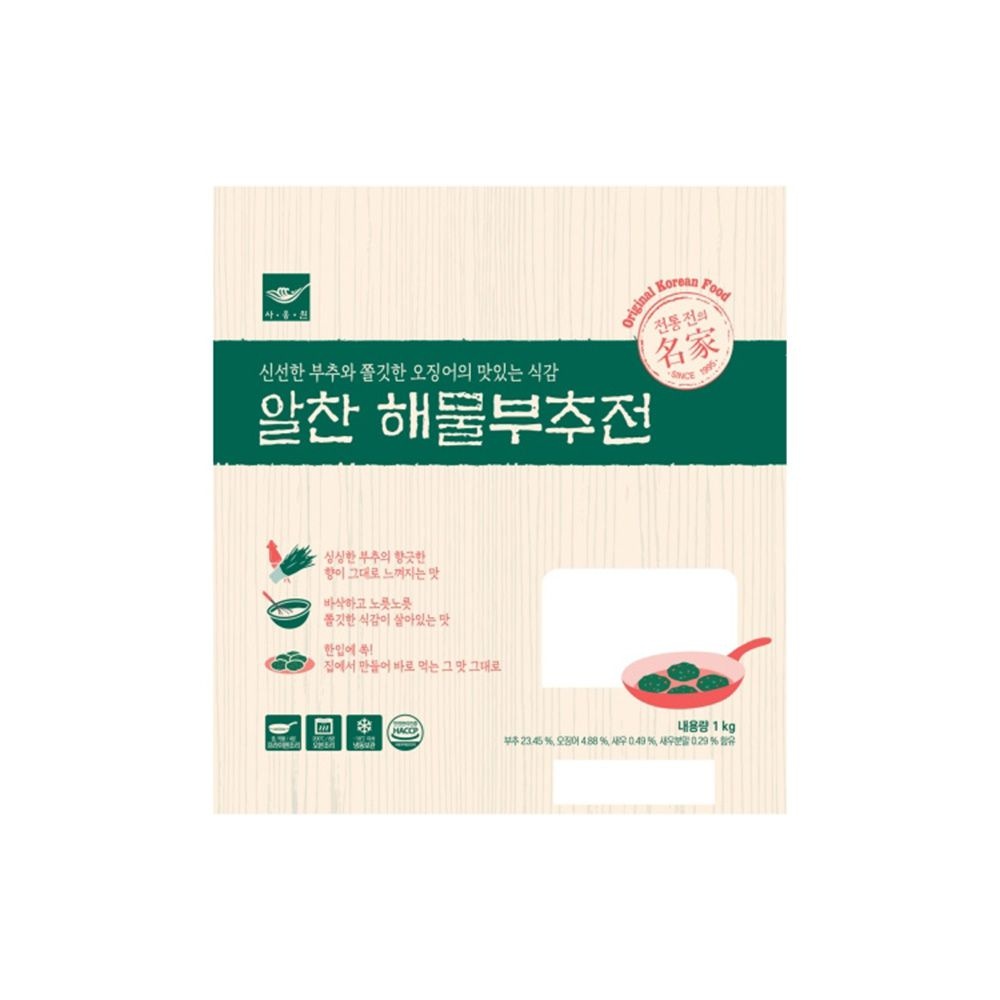 사옹원 알찬 해물부추전 1kg