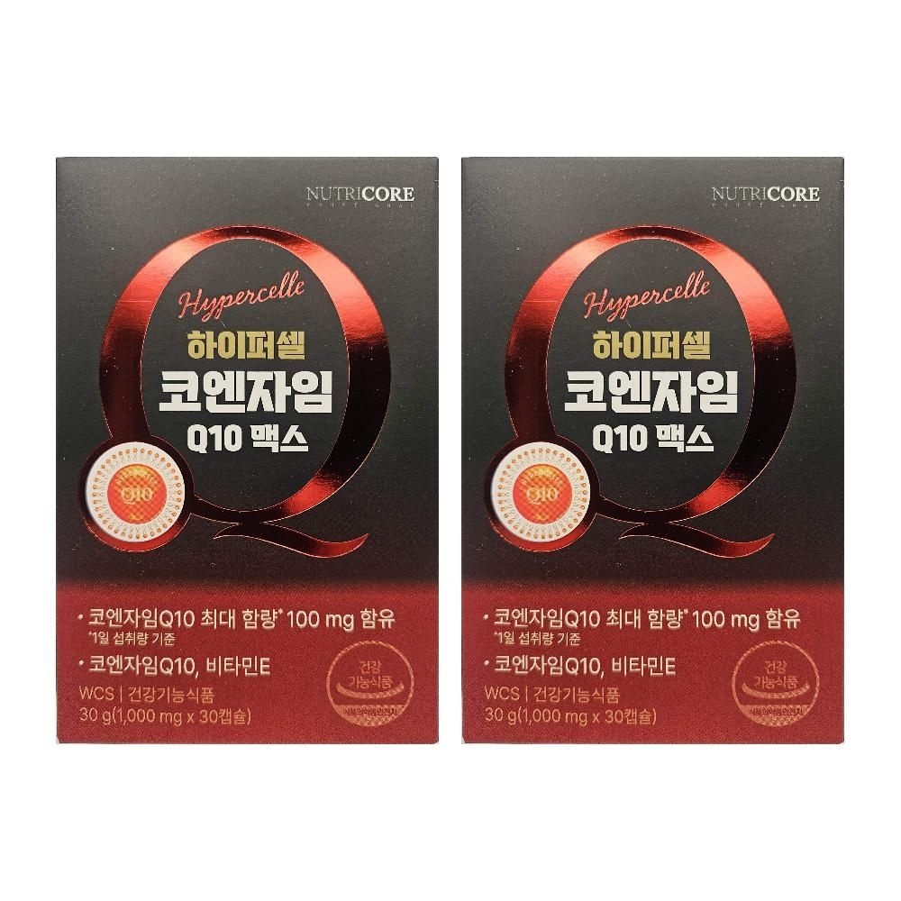 뉴트리코어 하이퍼셀 코엔자임Q10 코앤자임 하이퍼코엔자임 2개 DJ