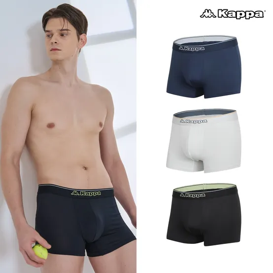 (현대Hmall) 1+1+1 [카파] 남성 자가드 밴드 포인트 드로즈 3종세트