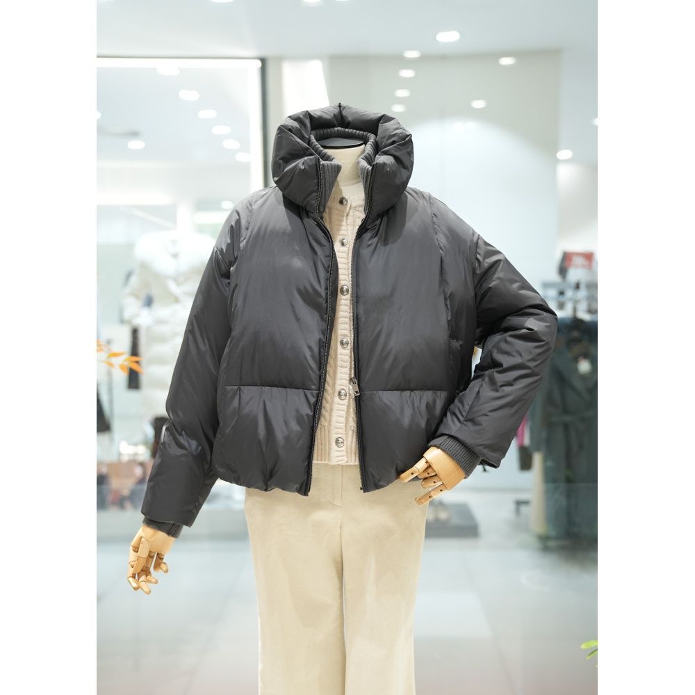 BCBG 니트 배색 구스다운 A4W9F806