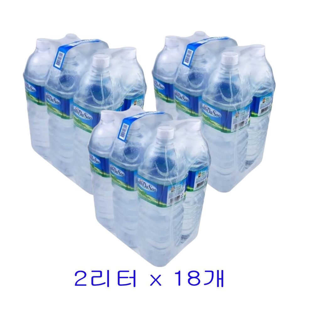 제주삼다수 생수 2리터 18개입(라벨유무 랜덤발송)