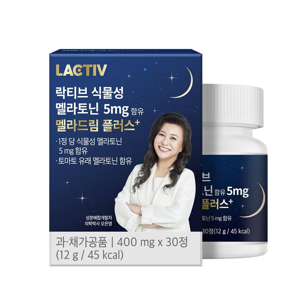 락티브 식물성 멜라토닌 5mg 함유 멜라드림 플러스 6박스