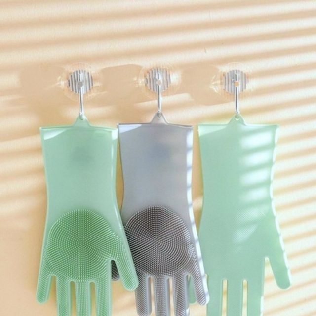패션포럼 고무장갑 수세미장갑 보리별 반려동물 설거지 청소장갑 도톰한