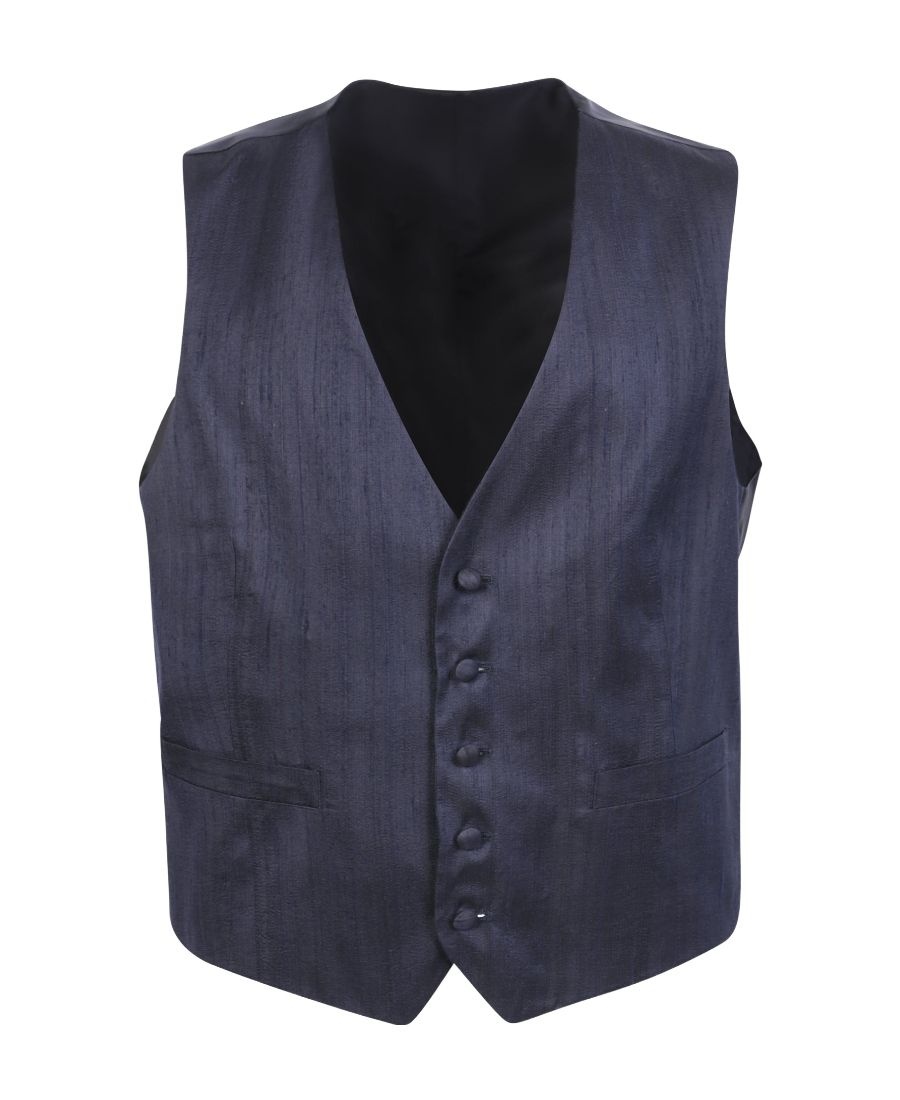 라르디니 23SS Lardini 블루 실크 웨이스트 코트 by Lardini. The 브랜드 remains faithful to its sartorial heritage, giving this garment impecca
